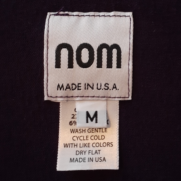 Short Sleeve Purple Maternity Dress - Picture 3 of 4